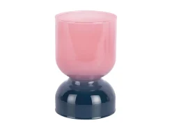 - Candle holder Variado Colores faded pink w. dark blue*Present time Discount