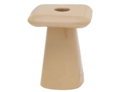 - Candle holder Roca small soft brown*Present time Discount