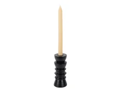 - Candle holder Modelar Small mango wood black*Present time Clearance