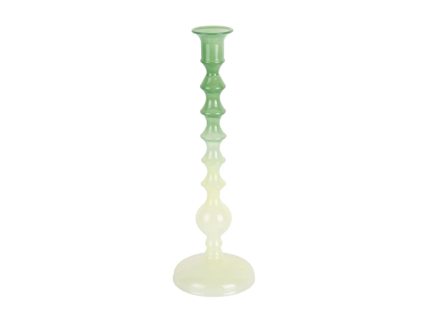 - Candle holder Grato Mecer large retro green to soft green^Present time New