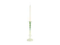 - Candle holder Grato Mecer large retro green to soft green^Present time New
