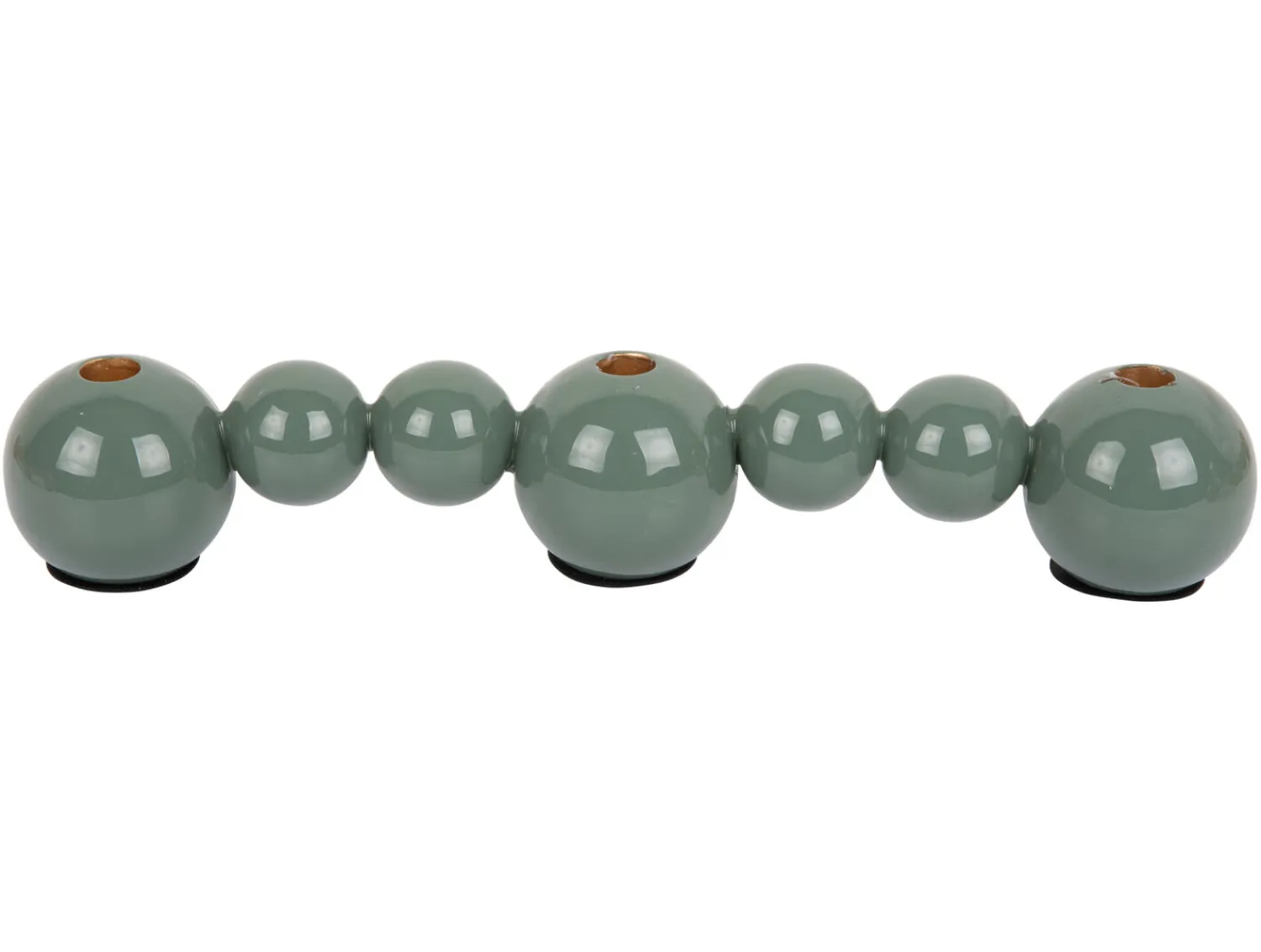 - Candle holder Bubbles straight enamel jungle green*Present time Clearance