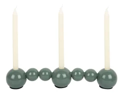 - Candle holder Bubbles straight enamel jungle green*Present time Clearance
