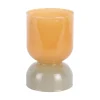 - Candle holder Variado Colores ochre yellow w. grayed jade*Present time Online