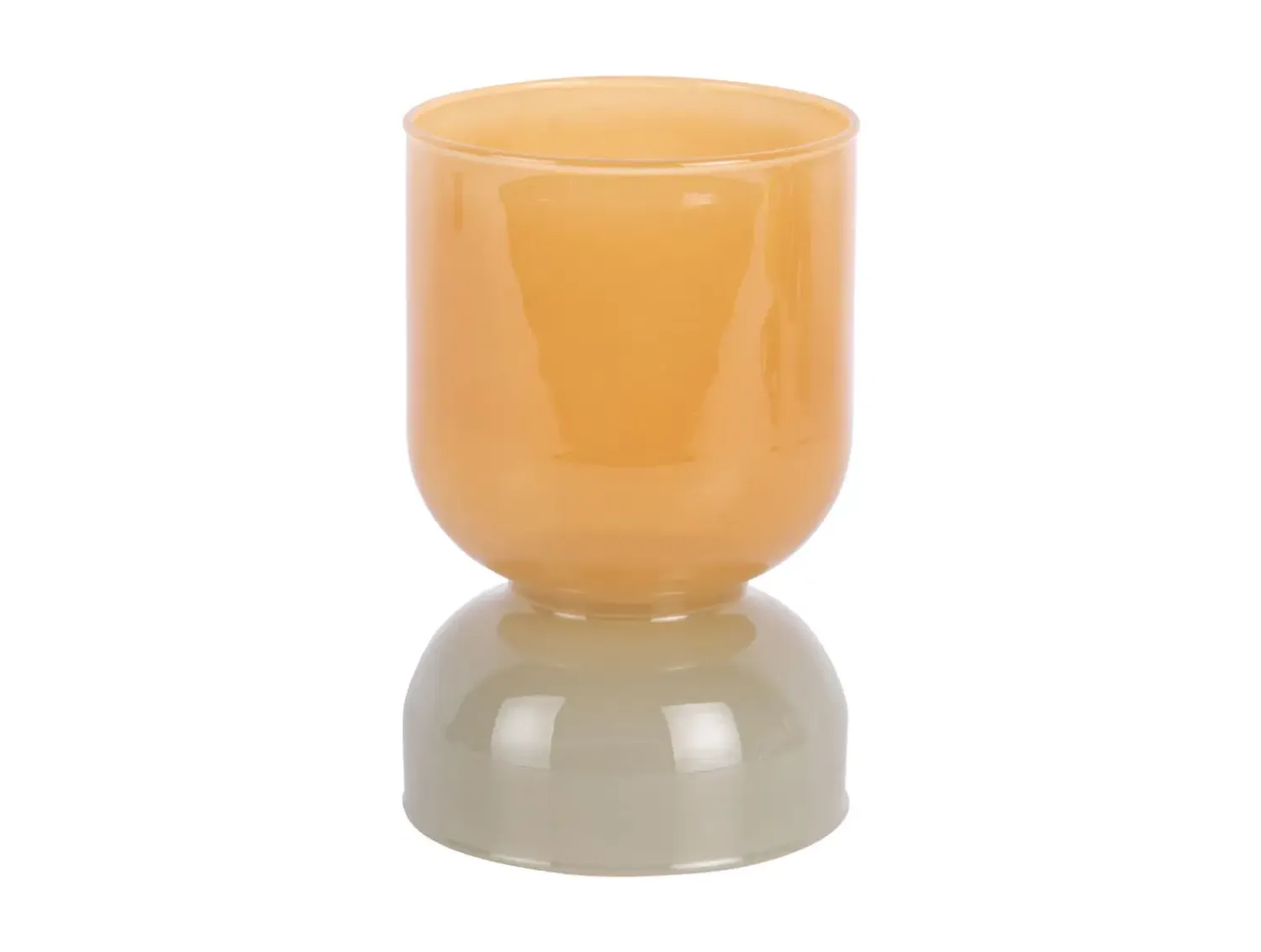 - Candle holder Variado Colores ochre yellow w. grayed jade*Present time Online