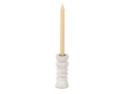 - Candle holder Modelar Small mango wood white wash^Present time