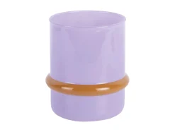 - Candle holder Animado Anillo soft purple w. mango yellow*Present time Outlet