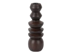 - Candle holder Formado Large mango wood walnut lacquer*Present time Online