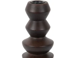 - Candle holder Formado Large mango wood walnut lacquer*Present time Online