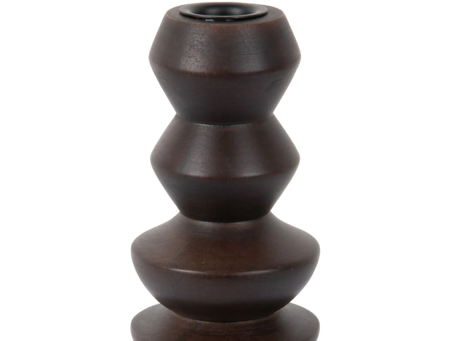 - Candle holder Formado Large mango wood walnut lacquer*Present time Online