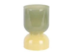 - Candle holder Variado Colores jungle green w. soft yellow*Present time Online