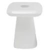 - Candle holder Roca small white*Present time