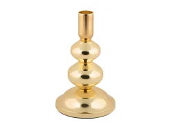 - Candle holder Dazzle small gold plated^Present time