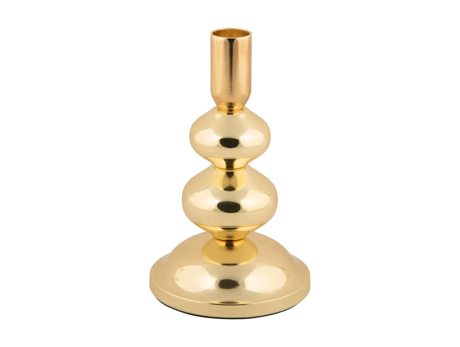 - Candle holder Dazzle small gold plated^Present time