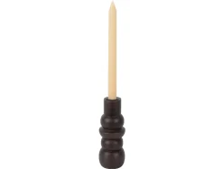 - Candle holder Formado Small mango wood walnut lacquer*Present time Discount
