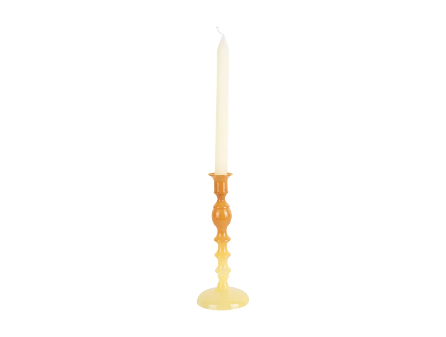 - Candle holder Grato Mecer medium ochre yellow to soft yellow*Present time Discount