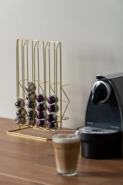 - Coffee cup holder Wired metal gold plated^Present time New