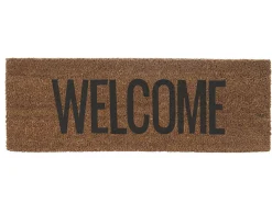 - Doormat Welcome black coir^Present time Hot