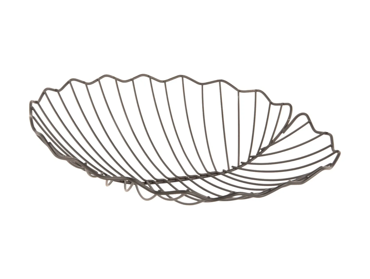 - Fruit basket Leaf iron black^Present time Sale