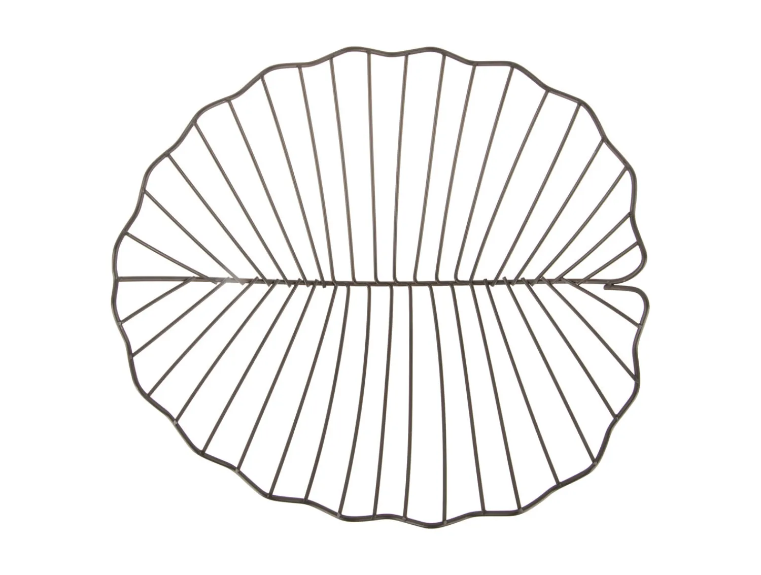 - Fruit basket Leaf iron black^Present time Sale