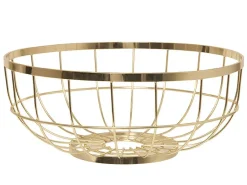 - Fruit basket Open Grid metal gold*Present time Outlet
