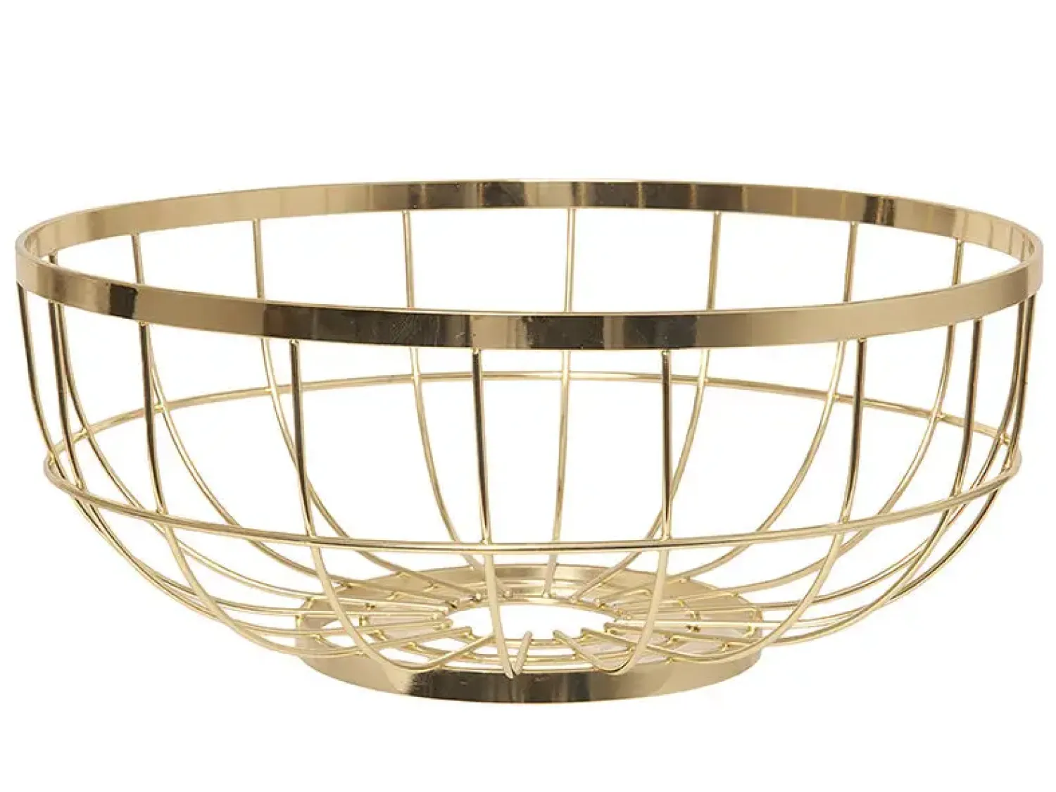 - Fruit basket Open Grid metal gold*Present time Outlet