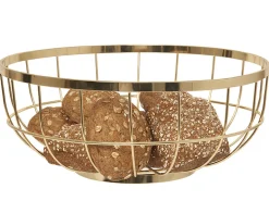 - Fruit basket Open Grid metal gold*Present time Outlet