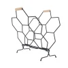 - Magazine rack Honeycomb matt black^Present time Outlet