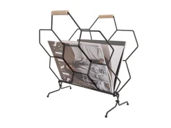 - Magazine rack Honeycomb matt black^Present time Outlet
