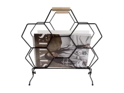 - Magazine rack Honeycomb matt black^Present time Outlet