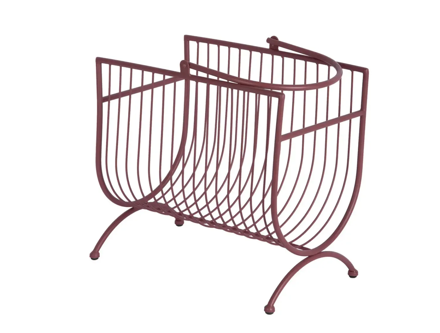 - Magazine rack Riqueza burgundy red^Present time Hot