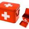 - Medicine storage box metal red w. white cross^Present time Outlet