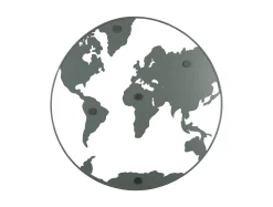 - Memo board World Map w. magnets iron grayed jade*Present time Clearance