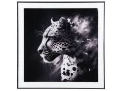 - Photo art Leopard glass black & white*Present time Online