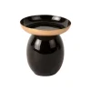 - Pillar candle holder Mila small iron enamel black*Present time Sale
