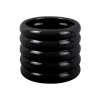 - Plant Pot Bobbly Glazed ceramic small black^Present time Clearance