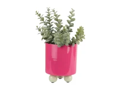 - Plant pot Double Funky small bright pink w. soft green*Present time Sale