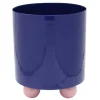 - Plant pot Double Funky large cobalt blue w. soft pink*Present time Best