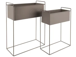 - Plant pot set Essence straight iron moss green*Present time Outlet