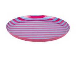 - Plate Animado large bright pink w. soft blue*Present time Online