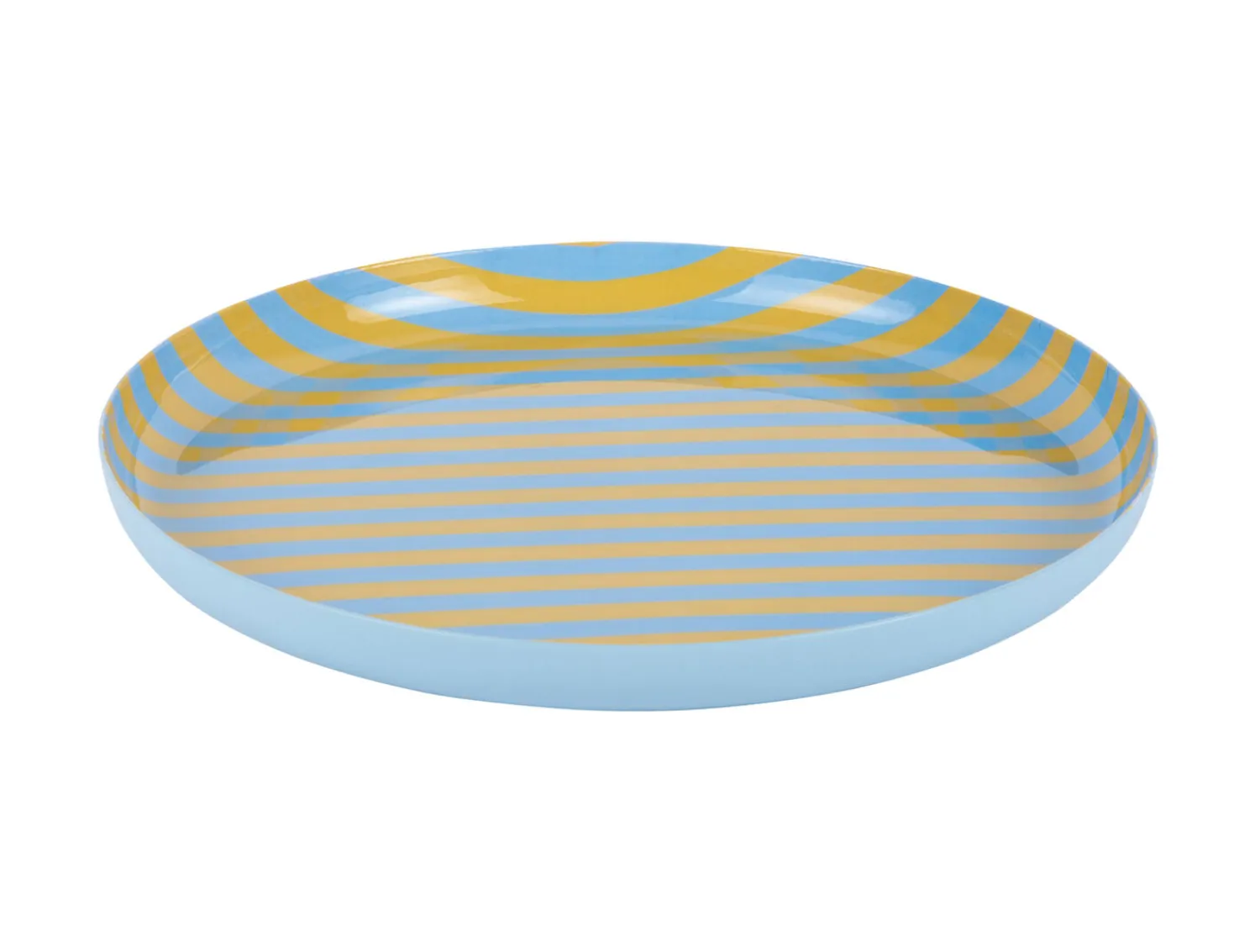 - Plate Animado medium citrine yellow w. soft blue*Present time Clearance