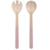 - Salad server set Puro bamboo faded pink^Present time Clearance