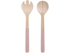 - Salad server set Puro bamboo faded pink^Present time Clearance