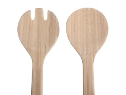 - Salad server set Puro bamboo faded pink^Present time Clearance
