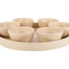 - Snack tray Puro round bamboo natural*Present time Outlet