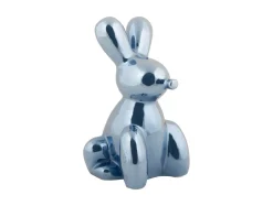 - Statue Balloon Bunny large ceramic dark blue plated^Present time Sale