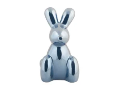 - Statue Balloon Bunny large ceramic dark blue plated^Present time Sale