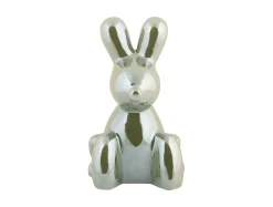- Statue Balloon Bunny ceramic jungle green plated^Present time Discount