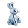 - Statue Balloon Bunny ceramic dark blue plated^Present time Outlet