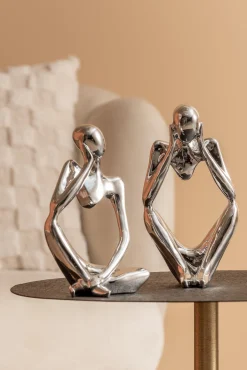- Statue Dreaming polyresin chrome plated*Present time Clearance